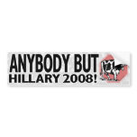 Stop Mad Cow Anybody But Hillary Bumper Sticker