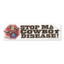Stop Mad Cowboy Disease Bumper Sticker