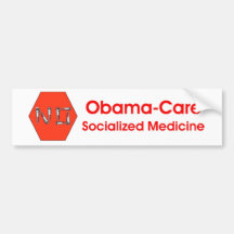 STOP-No Obama-care! Bumper Sticker