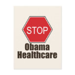 Stop Obama Healthcare Postcard
