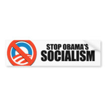 STOP OBAMA SOCIALISM BUMPER STICKERS