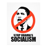 STOP OBAMA SOCIALISM CUSTOM LETTERHEAD