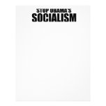 STOP OBAMA SOCIALISM LETTERHEAD DESIGN