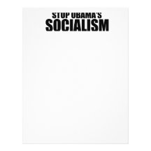 STOP OBAMA SOCIALISM LETTERHEAD DESIGN