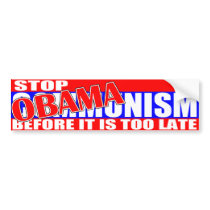 Stop Obamanism Bumper Sticker