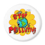 Stop Pollution Fridge Magnet