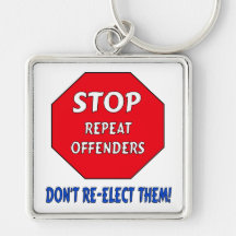 Stop Repeat Offenders Keychains