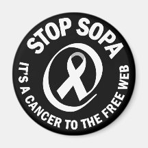 STOP S.O.P.A. REFRIGERATOR MAGNET