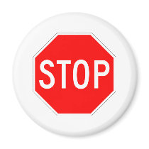 Stop Sign Customizable Fridge Magnets