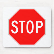 Stop Sign Customizable Mouse Mats
