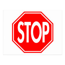 Stop Sign Postcards