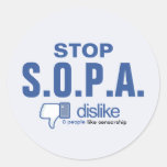 STOP SOPA - Dislike Stickers