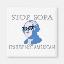 Stop SOPA It’s Just Not American Refrigerator Magnet