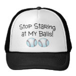 Stop Staring At My Balls (Baseball) Mesh Hat