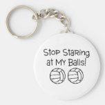 Stop Staring At My Balls Volleyballs Keychains