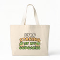 Stop Staring at my Cupcakes Funny bags