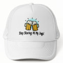 Stop Staring At My Jugs hats