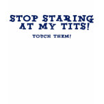 Stop Staring At My Tits Ladies Spaghetti Top t-shirts