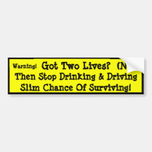 Stop Texting And Driving! Bumper Stickers