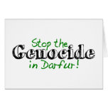 Stop The Genocide Darfur Cards