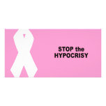 Stop the hypocrisy photo greeting card
