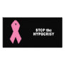 Stop the hypocrisy customized photo card