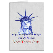 Stop The War On Women Greeting Card