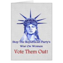 Stop The War On Women Greeting Card