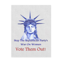 Stop The War On Women Post Card