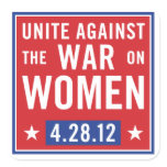 Stop The War On Women Stickers