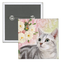 Stop To Smell The Roses Pinback Buttons