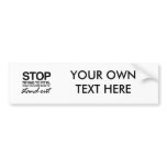 STOP TRYING TO FIT IN -.png bumper stickers