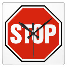 'STOP' - Wall Clock