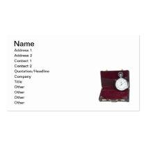 Stop Watch Briefcase business cards