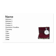 Stop Watch Briefcase Business Card Templates