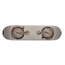 Stop watch skateboard deck