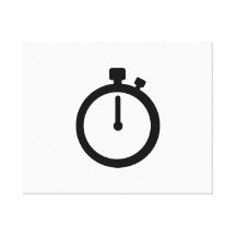 Stop watch time gallery wrapped canvas