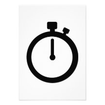 Stop watch time invitations