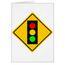 Stoplight Ahead Card