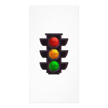 Stoplight Customized Photo Card