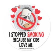 Stopped Smoking Kids stickers
