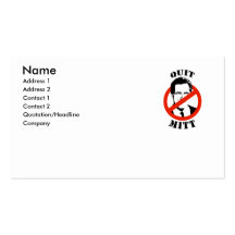 STOPPEZ LE GANT MODÈLES DE CARTES DE VISITE
