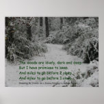 Stopping by Woods Snow Poster