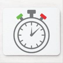 stopwatch - alarm timer mouse pads