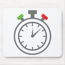 stopwatch - alarm timer mouse pads