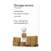 Storage service business card