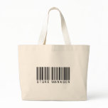 Store Manager Bar Code Canvas Bags