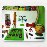 Store window display Italy mousepads