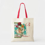 STORK BABY GIRL SHOWER 2 MONOGRAM CANVAS BAG