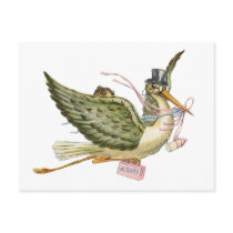STORK BABY SHOWER POST CARD